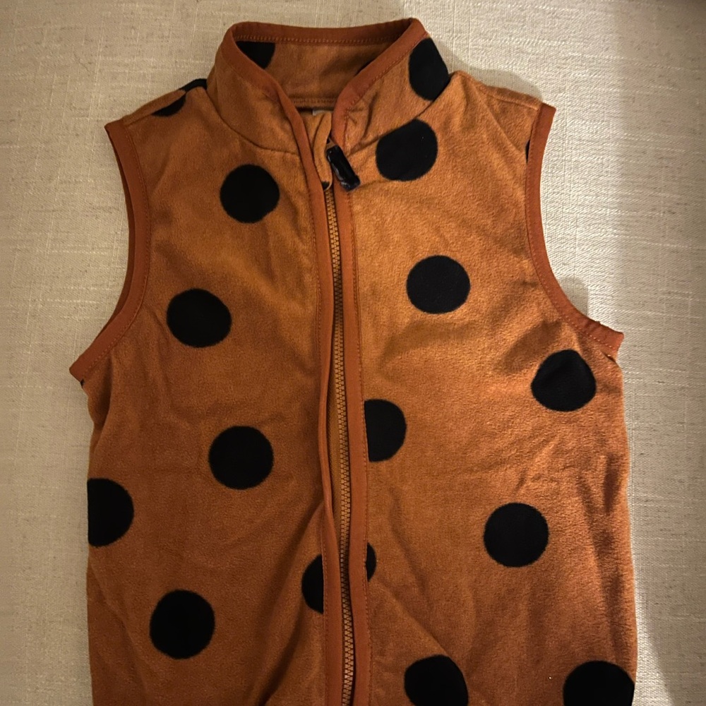 Brown Polka Dot Vest
